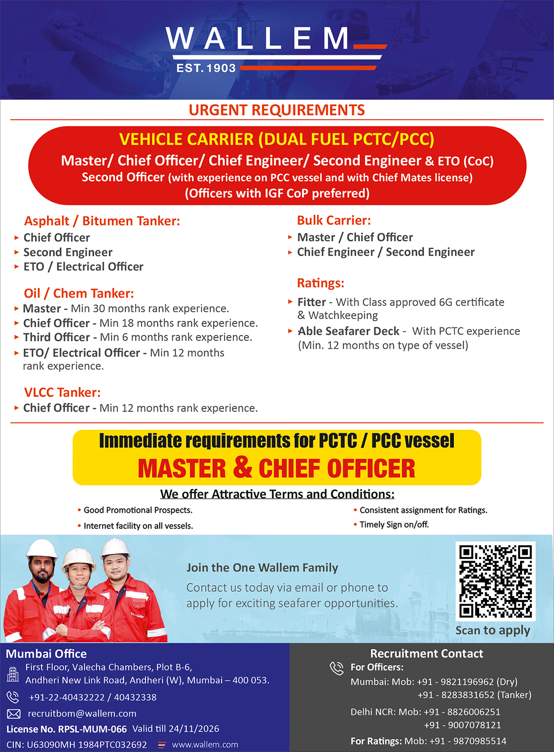 Wallem Group vacancies