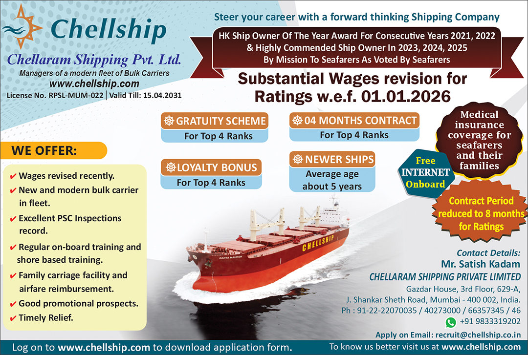Chellaram Shipping Private Ltd., Mumbai vacancies