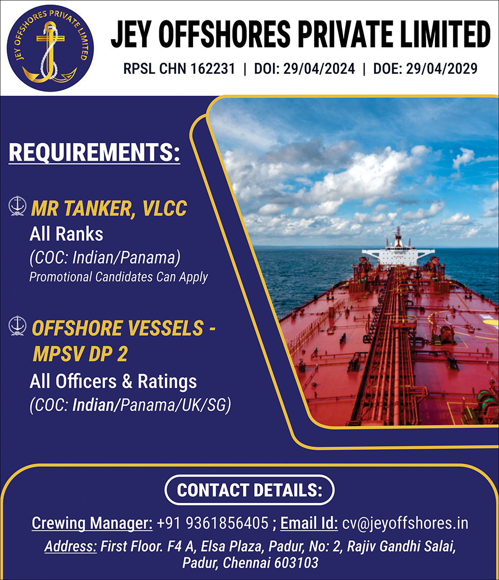 JEY Offshores Private Limited vacancies