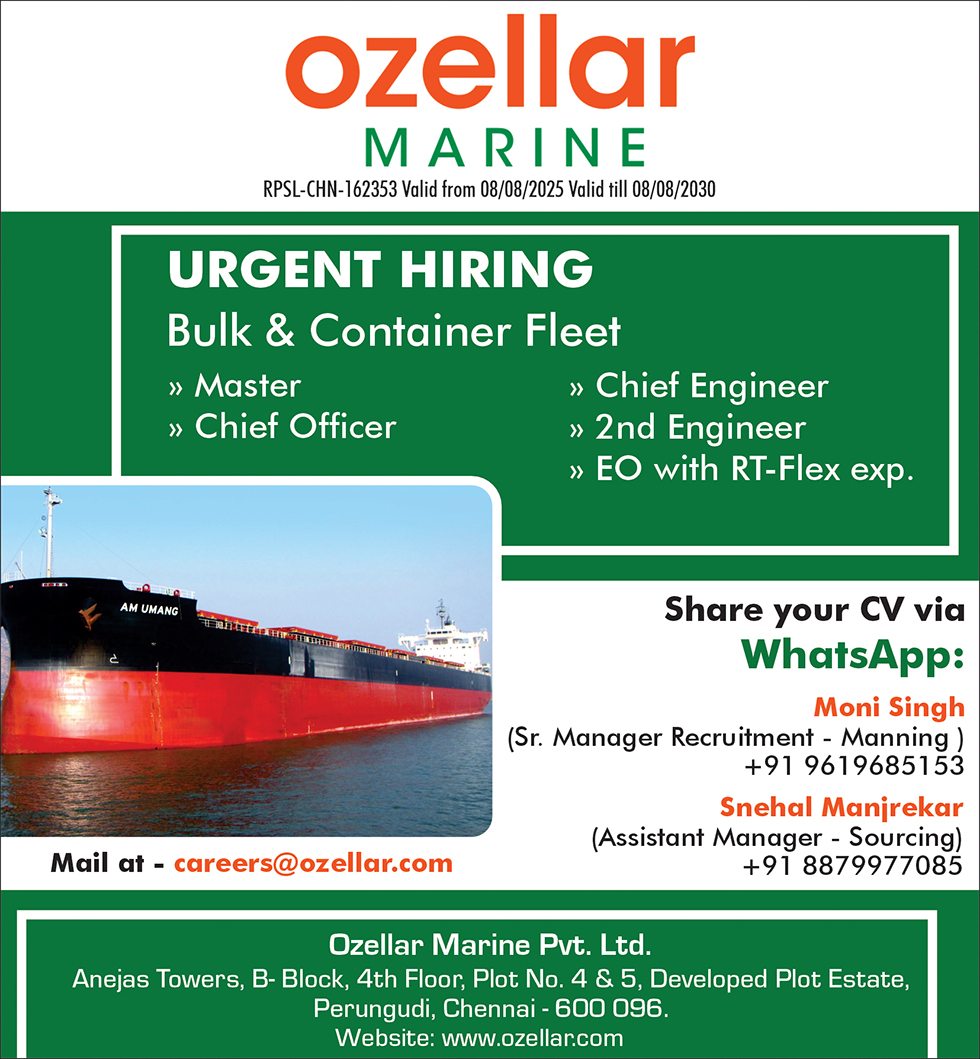 Ozellar Marine Private Limited vacancies
