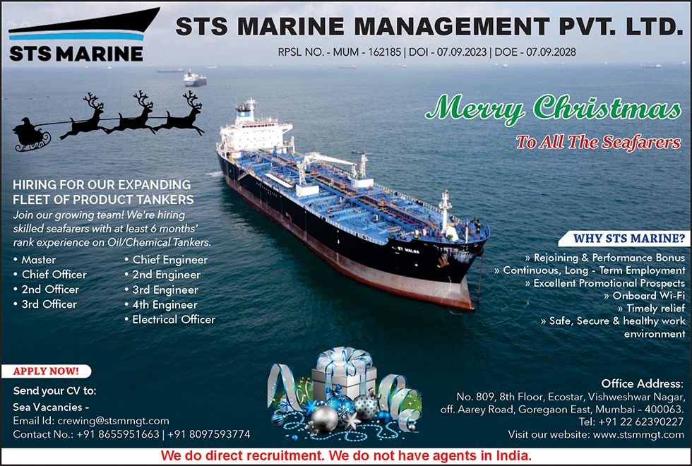 STS Marine Management Private Limited vacancies