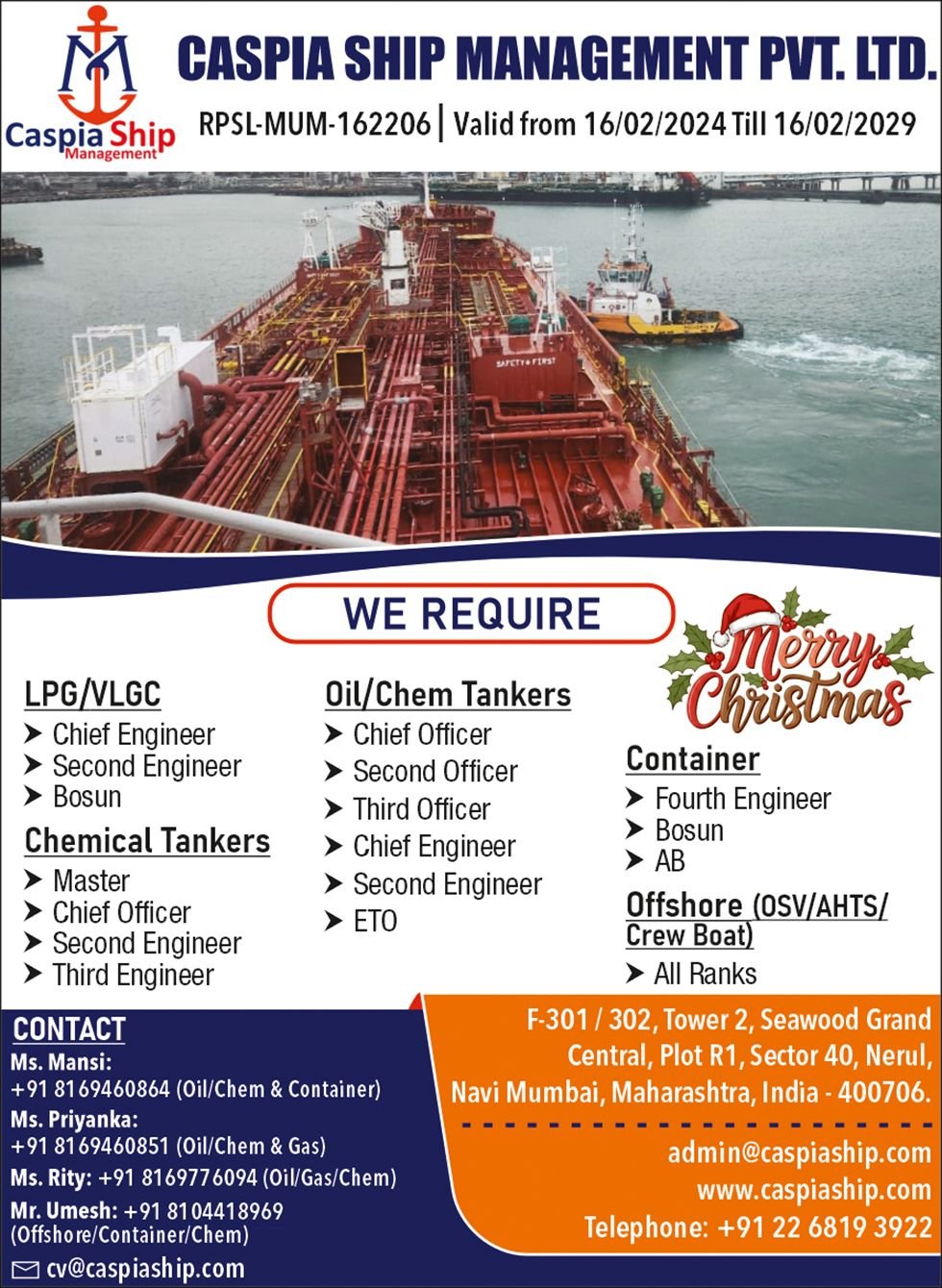 Caspia Ship Management Private Limited vacancies