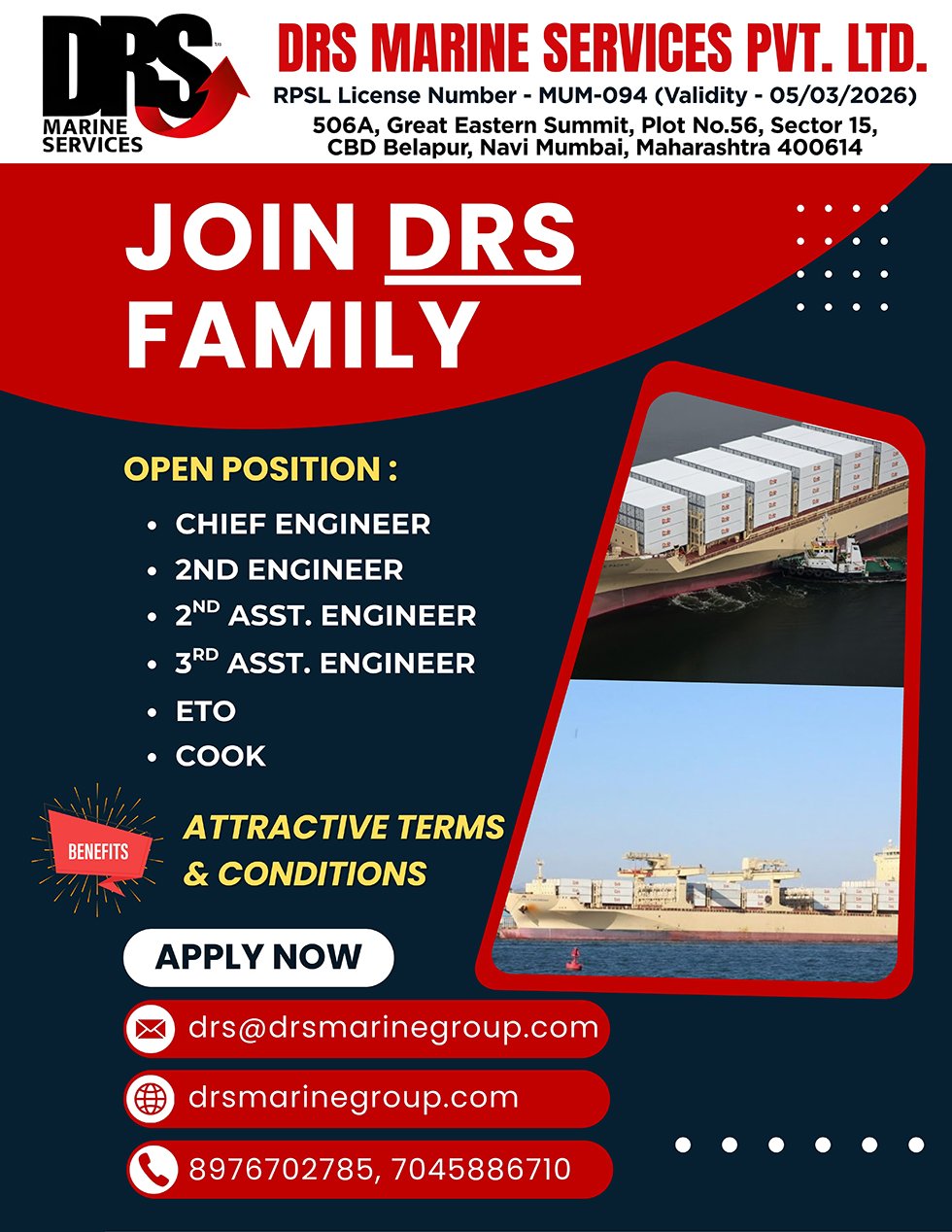 DRS Marine Services vacancies