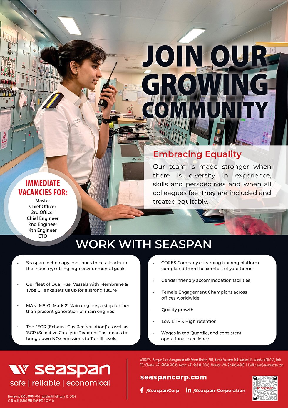 Seaspan Corporation vacancies