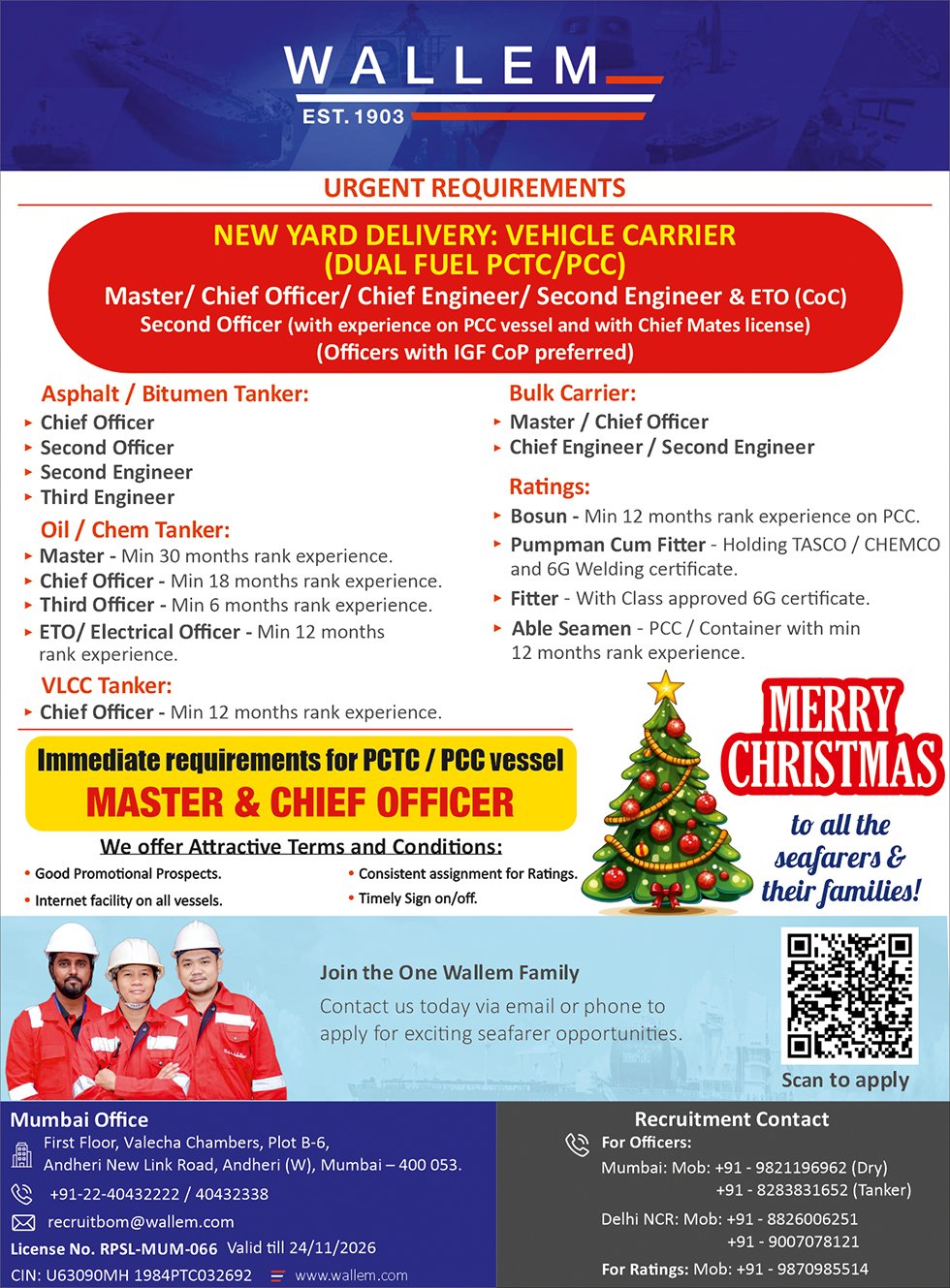 Wallem Group vacancies