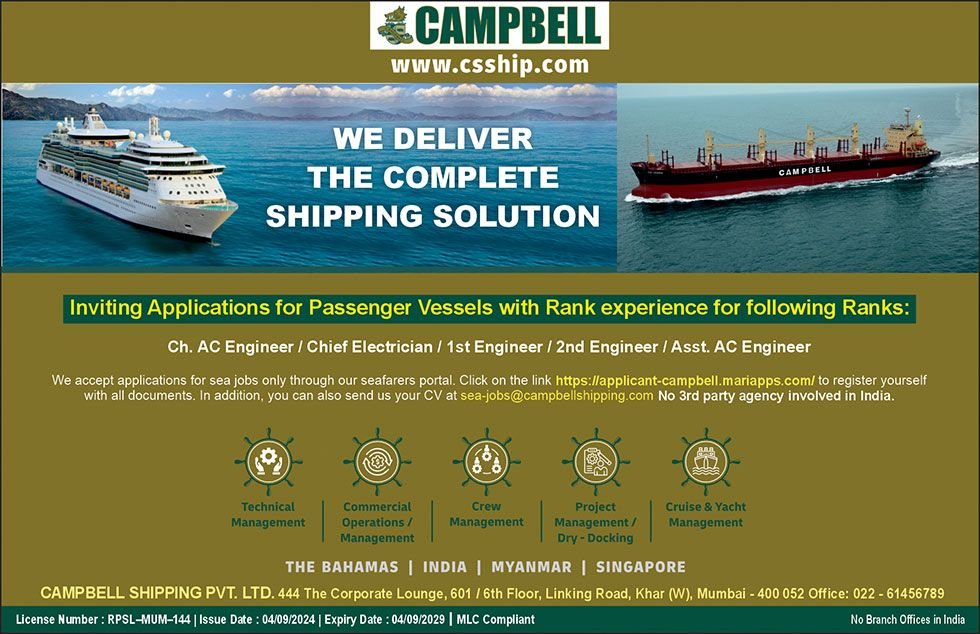 Campbell Shipping Private Limited vacancies