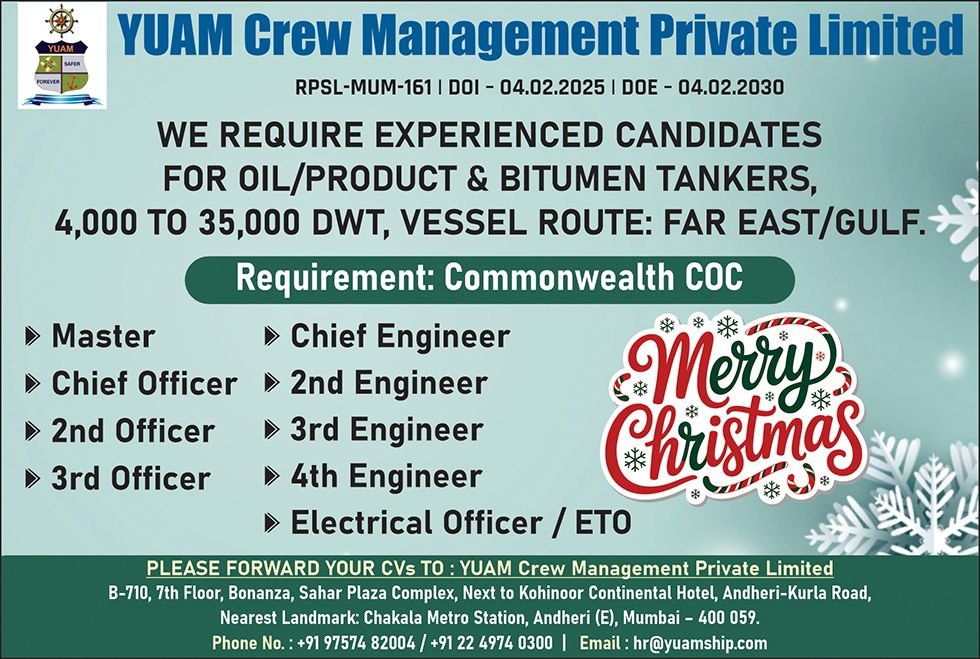 YUAM Crew Management Private Limited vacancies